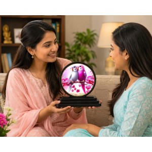Car Dashboard Wooden Parrots Showpiece | 4 X 4.5 Inch Sublimation Printed Decorative Stand | 4 Mm MDF | Home Decor | Made in India (F33505) Car Dashboard Wooden Parrots Showpiece | 4 X 4.5 Inch Sublimation Printed Decorative Stand | 4 Mm MDF | Home Decor | Made in India (F33505)