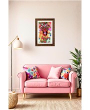 Vertical16X24 Inches Frame Big Photo Frame - 20x28 Inches For Home,Temple & Office Decoration (F10918)