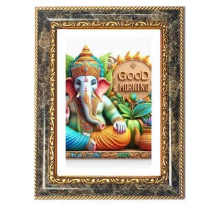 Lord Ganeshaa Decorative Photo Frame With White Mount | Premium Wall & Tabletop Picture Frame | Home, Office & Temple Decoration | 8x12 Inch (Pack Of 1) (F31268) Lord Ganeshaa Decorative Photo Frame With White Mount | Premium Wall & Tabletop Picture Frame | Home, Office & Temple Decoration | 8x12 Inch (Pack Of 1) (F31268)
