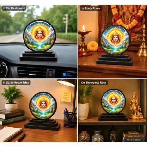 Car Dashboard Wooden Lord Surya Dev Showpiece | 4 X 4.5 Inch Sublimation Printed Decorative Stand | 4 Mm MDF | Home Decor | Made in India (F33348) Car Dashboard Wooden Lord Surya Dev Showpiece | 4 X 4.5 Inch Sublimation Printed Decorative Stand | 4 Mm MDF | Home Decor | Made in India (F33348)