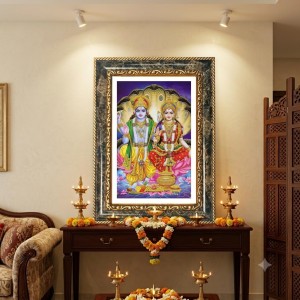 Rama Sita Decorative Photo Frame With White Mount | Premium Wall & Tabletop Picture Frame | Home, Office & Temple Decoration | 8x12 Inch (Pack Of 1) (F31223) Rama Sita Decorative Photo Frame With White Mount | Premium Wall & Tabletop Picture Frame | Home, Office & Temple Decoration | 8x12 Inch (Pack Of 1) (F31223)