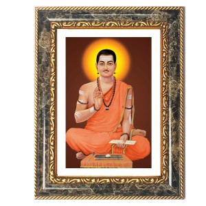 Ramakrishna Paramahamsa Decorative Photo Frame With White Mount | Premium Wall & Tabletop Picture Frame | Home, Office & Temple Decoration | 10x14 Inch (Pack Of 1) (F32555)