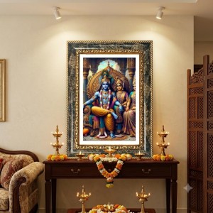 Ram Darbar Decorative Photo Frame With White Mount | Premium Wall & Tabletop Picture Frame | Home, Office & Temple Decoration | 8x12 Inch (Pack Of 1) (F33013) Ram Darbar Decorative Photo Frame With White Mount | Premium Wall & Tabletop Picture Frame | Home, Office & Temple Decoration | 8x12 Inch (Pack Of 1) (F33013)