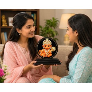 Car Dashboard Wooden Lord Hanuman Showpiece | 4 X 4.5 Inch Sublimation Printed Decorative Stand | 4 Mm MDF | Home Decor | Made in India (F33608) Car Dashboard Wooden Lord Hanuman Showpiece | 4 X 4.5 Inch Sublimation Printed Decorative Stand | 4 Mm MDF | Home Decor | Made in India (F33608)