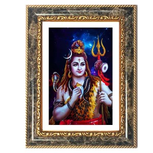 Lord Shiva Decorative Photo Frame With White Mount | Premium Wall & Tabletop Picture Frame | Home, Office & Temple Decoration | 8x12 Inch (Pack Of 1) (F31183) Lord Shiva Decorative Photo Frame With White Mount | Premium Wall & Tabletop Picture Frame | Home, Office & Temple Decoration | 8x12 Inch (Pack Of 1) (F31183)