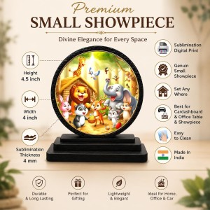 Car Dashboard Wooden Safari Jungle Animal Showpiece | 4 X 4.5 Inch Sublimation Printed Decorative Stand | 4 Mm MDF | Home Decor | Made in India (F33471) Car Dashboard Wooden Safari Jungle Animal Showpiece | 4 X 4.5 Inch Sublimation Printed Decorative Stand | 4 Mm MDF | Home Decor | Made in India (F33471)