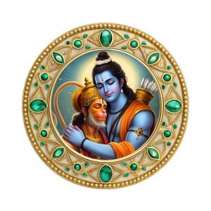 Lord Rama and Lord Hanuman Fridge Magnet Wooden | Glossy Sublimation Print | 4x4 Inch | Strong Magnet Back | Decorative Magnet for Fridge, Almirah & Temple Decor (F23704) Lord Rama and Lord Hanuman Fridge Magnet Wooden | Glossy Sublimation Print | 4x4 Inch | Strong Magnet Back | Decorative Magnet for Fridge, Almirah & Temple Decor (F23704)