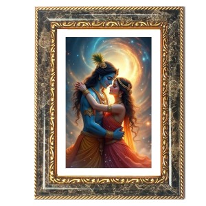 Radhaa Krishna Decorative Photo Frame With White Mount | Premium Wall & Tabletop Picture Frame | Home, Office & Temple Decoration | 12x16 Inch (Pack Of 1) (F33000) Radhaa Krishna Decorative Photo Frame With White Mount | Premium Wall & Tabletop Picture Frame | Home, Office & Temple Decoration | 12x16 Inch (Pack Of 1) (F33000)