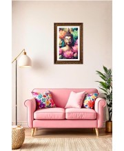Vertical16X24 Inches Frame Big Photo Frame - 20x28 Inches For Home,Temple & Office Decoration (F10920)