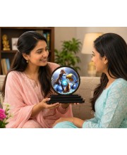 Car Dashboard Wooden Lord Shiva Showpiece | 4 X 4.5 Inch Sublimation Printed Decorative Stand | 4 Mm MDF | Home Decor | Made in India (F33613)