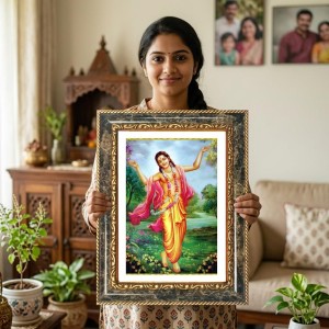 Hanuman Decorative Photo Frame With White Mount | Premium Wall & Tabletop Picture Frame | Home, Office & Temple Decoration | 12x16 Inch (Pack Of 1) (F32552) Hanuman Decorative Photo Frame With White Mount | Premium Wall & Tabletop Picture Frame | Home, Office & Temple Decoration | 12x16 Inch (Pack Of 1) (F32552)