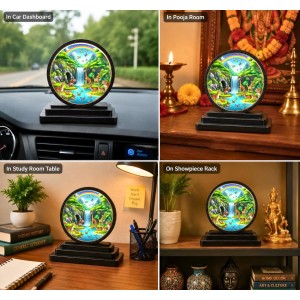 Car Dashboard Wooden Vibrant Cartoon Illustration Showpiece | 4 X 4.5 Inch Sublimation Printed Decorative Stand | 4 Mm MDF | Home Decor | Made in India (F33636) Car Dashboard Wooden Vibrant Cartoon Illustration Showpiece | 4 X 4.5 Inch Sublimation Printed Decorative Stand | 4 Mm MDF | Home Decor | Made in India (F33636)