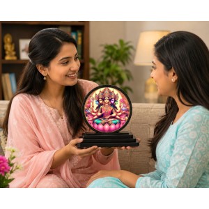 Car Dashboard Wooden Gayatri MATA Showpiece | 4 X 4.5 Inch Sublimation Printed Decorative Stand | 4 Mm MDF | Home Decor | Made in India (F33442) Car Dashboard Wooden Gayatri MATA Showpiece | 4 X 4.5 Inch Sublimation Printed Decorative Stand | 4 Mm MDF | Home Decor | Made in India (F33442)