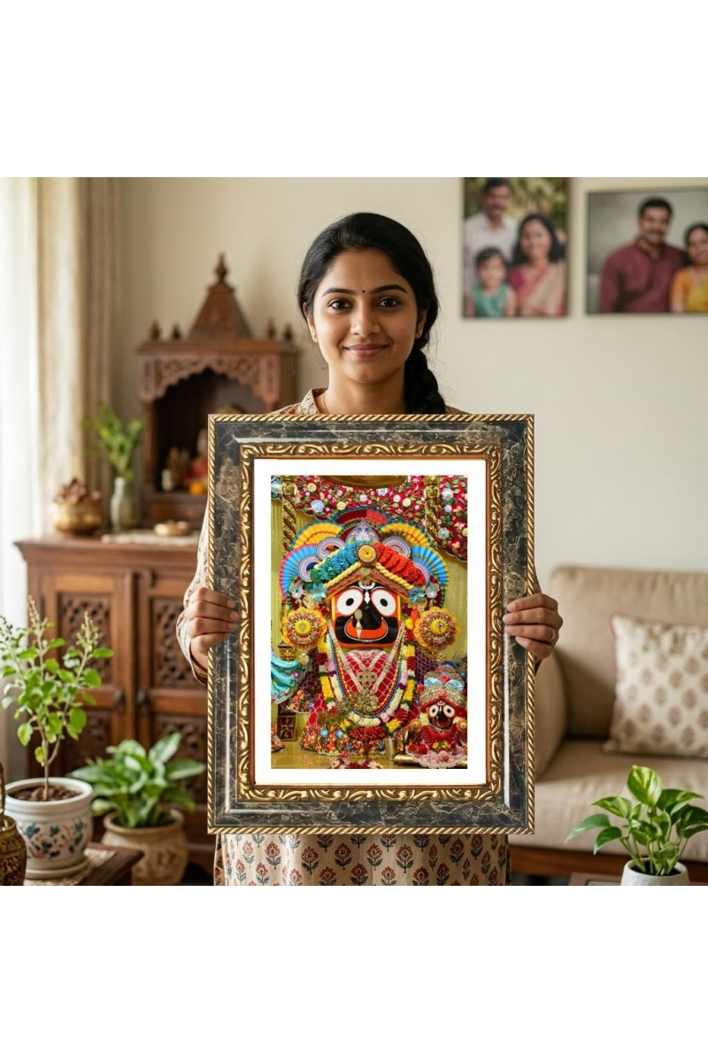 Modern Wall Art Decorative Photo Frame With White Mount | Premium Wall & Tabletop Picture Frame | Home, Office & Temple Decoration | 12x16 Inch (Pack Of 1) (F32468)