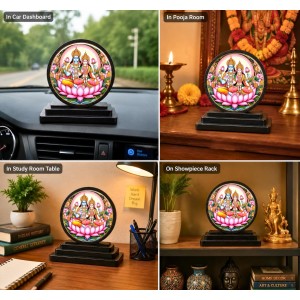 Car Dashboard Wooden Lakshmi Narayana Showpiece | 4 X 4.5 Inch Sublimation Printed Decorative Stand | 4 Mm MDF | Home Decor | Made in India (F33619) Car Dashboard Wooden Lakshmi Narayana Showpiece | 4 X 4.5 Inch Sublimation Printed Decorative Stand | 4 Mm MDF | Home Decor | Made in India (F33619)