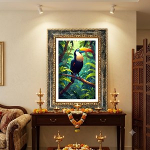 Toucan Decorative Photo Frame With White Mount | Premium Wall & Tabletop Picture Frame | Home, Office & Temple Decoration | 8x12 Inch (Pack Of 1) (F32682) Toucan Decorative Photo Frame With White Mount | Premium Wall & Tabletop Picture Frame | Home, Office & Temple Decoration | 8x12 Inch (Pack Of 1) (F32682)