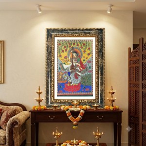 Saraswati Decorative Photo Frame With White Mount | Premium Wall & Tabletop Picture Frame | Home, Office & Temple Decoration | 8x12 Inch (Pack Of 1) (F31565) Saraswati Decorative Photo Frame With White Mount | Premium Wall & Tabletop Picture Frame | Home, Office & Temple Decoration | 8x12 Inch (Pack Of 1) (F31565)