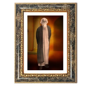Rabindranath Tagore Decorative Photo Frame With White Mount | Premium Wall & Tabletop Picture Frame | Home, Office & Temple Decoration | 10x14 Inch (Pack Of 1) (F32550)