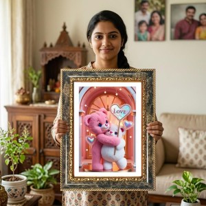 Teddy Bears Decorative Photo Frame With White Mount | Premium Wall & Tabletop Picture Frame | Home, Office & Temple Decoration | 8x12 Inch (Pack Of 1) (F31431) Teddy Bears Decorative Photo Frame With White Mount | Premium Wall & Tabletop Picture Frame | Home, Office & Temple Decoration | 8x12 Inch (Pack Of 1) (F31431)