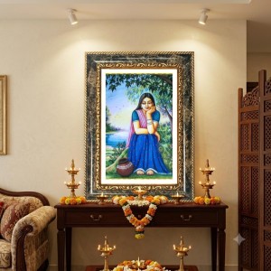 Radhaa Decorative Photo Frame With White Mount | Premium Wall & Tabletop Picture Frame | Home, Office & Temple Decoration | 8x12 Inch (Pack Of 1) (F32625)