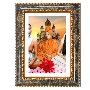 Swami Vivekananda Decorative Photo Frame With White Mount | Premium Wall & Tabletop Picture Frame | Home, Office & Temple Decoration | 8x12 Inch (Pack Of 1) (F32642) Swami Vivekananda Decorative Photo Frame With White Mount | Premium Wall & Tabletop Picture Frame | Home, Office & Temple Decoration | 8x12 Inch (Pack Of 1) (F32642)