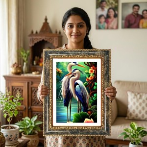 Ram Darbar Decorative Photo Frame With White Mount | Premium Wall & Tabletop Picture Frame | Home, Office & Temple Decoration | 12x16 Inch (Pack Of 1) (F33013) Ram Darbar Decorative Photo Frame With White Mount | Premium Wall & Tabletop Picture Frame | Home, Office & Temple Decoration | 12x16 Inch (Pack Of 1) (F33013)
