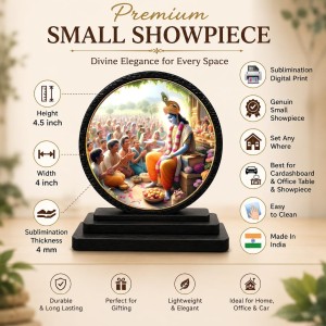 Car Dashboard Wooden Shri Krishna Showpiece | 4 X 4.5 Inch Sublimation Printed Decorative Stand | 4 Mm MDF | Home Decor | Made in India (F33344) Car Dashboard Wooden Shri Krishna Showpiece | 4 X 4.5 Inch Sublimation Printed Decorative Stand | 4 Mm MDF | Home Decor | Made in India (F33344)
