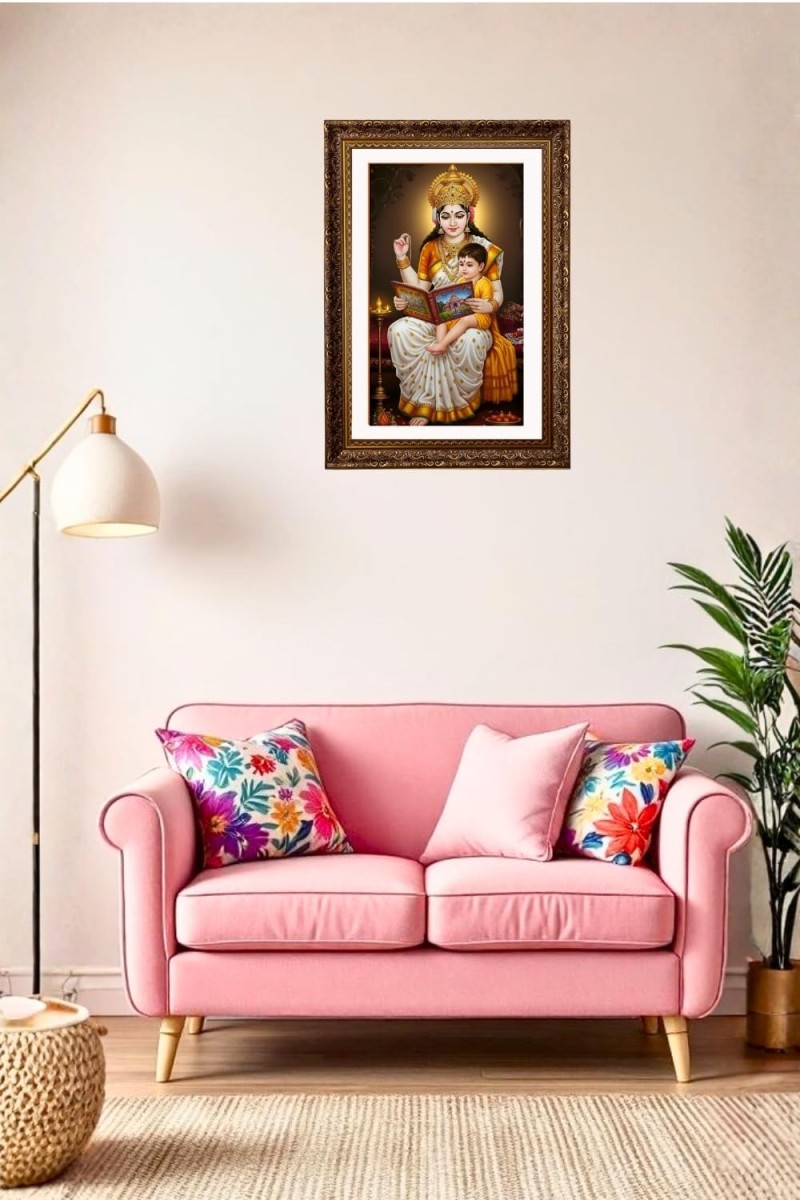 Vertical16X24 Inches Frame Big Photo Frame - 20x28 Inches For Home,Temple & Office Decoration (F10942)