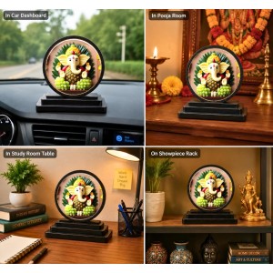 Car Dashboard Wooden Modern Spiritual Decor Showpiece | 4 X 4.5 Inch Sublimation Printed Decorative Stand | 4 Mm MDF | Home Decor | Made in India (F33752) Car Dashboard Wooden Modern Spiritual Decor Showpiece | 4 X 4.5 Inch Sublimation Printed Decorative Stand | 4 Mm MDF | Home Decor | Made in India (F33752)