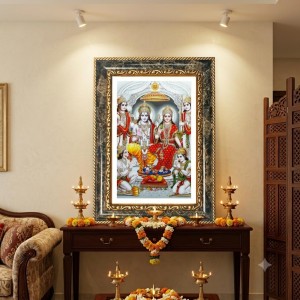 Ram Darbar Decorative Photo Frame With White Mount | Premium Wall & Tabletop Picture Frame | Home, Office & Temple Decoration | 8x12 Inch (Pack Of 1) (F33122) Ram Darbar Decorative Photo Frame With White Mount | Premium Wall & Tabletop Picture Frame | Home, Office & Temple Decoration | 8x12 Inch (Pack Of 1) (F33122)