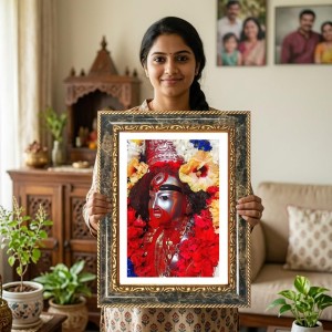 Sai Baba Decorative Photo Frame With White Mount | Premium Wall & Tabletop Picture Frame | Home, Office & Temple Decoration | 12x16 Inch (Pack Of 1) (F31134) Sai Baba Decorative Photo Frame With White Mount | Premium Wall & Tabletop Picture Frame | Home, Office & Temple Decoration | 12x16 Inch (Pack Of 1) (F31134)