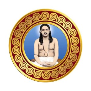 Lahiri Mahasaya Fridge Magnet Wooden | Glossy Sublimation Print | 4x4 Inch | Strong Magnet Back | Decorative Magnet for Fridge, Almirah & Temple Decor (F23732)
