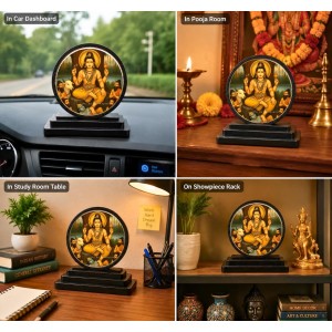Car Dashboard Wooden Sri DakshinaMurthy Showpiece | 4 X 4.5 Inch Sublimation Printed Decorative Stand | 4 Mm MDF | Home Decor | Made in India (F33587) Car Dashboard Wooden Sri DakshinaMurthy Showpiece | 4 X 4.5 Inch Sublimation Printed Decorative Stand | 4 Mm MDF | Home Decor | Made in India (F33587)