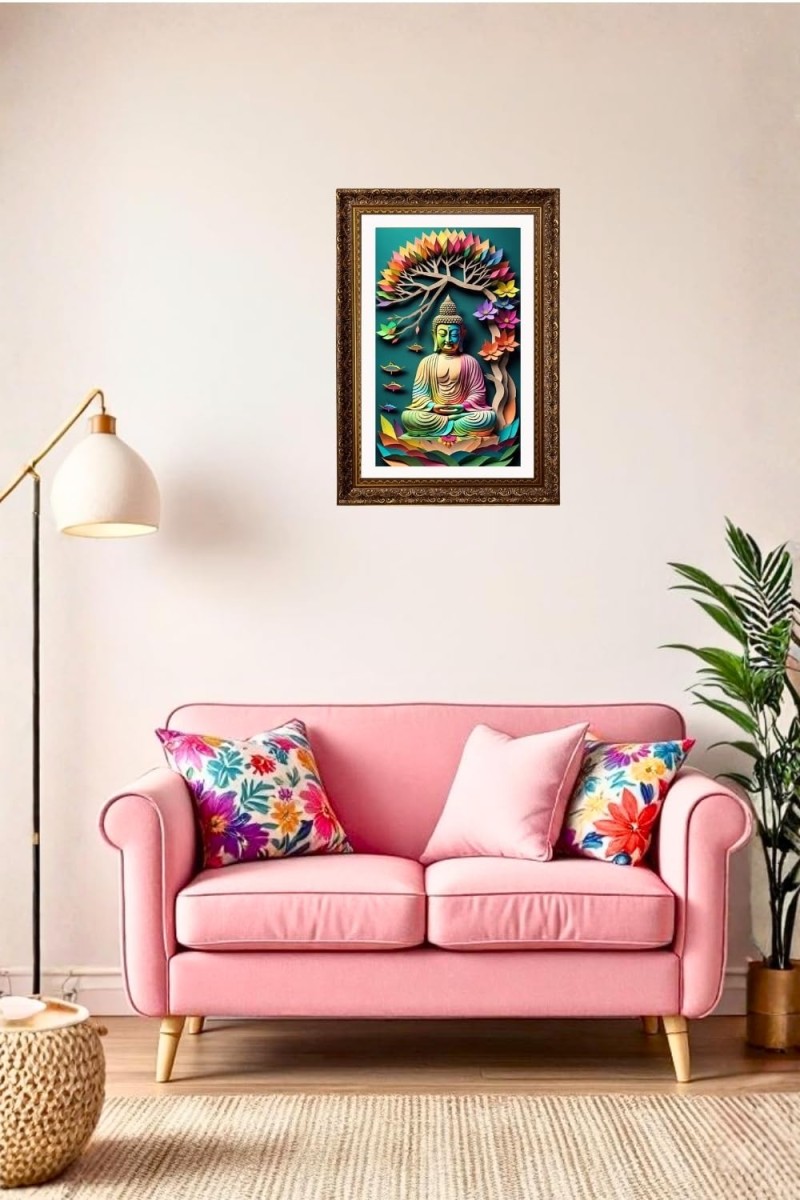 Vertical16X24 Inches Frame Big Photo Frame - 20x28 Inches For Home,Temple & Office Decoration (F10911)