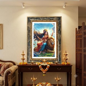 Ram Darbar Decorative Photo Frame With White Mount | Premium Wall & Tabletop Picture Frame | Home, Office & Temple Decoration | 12x16 Inch (Pack Of 1) (F33234) Ram Darbar Decorative Photo Frame With White Mount | Premium Wall & Tabletop Picture Frame | Home, Office & Temple Decoration | 12x16 Inch (Pack Of 1) (F33234)