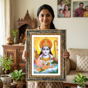 Rama Decorative Photo Frame With White Mount | Premium Wall & Tabletop Picture Frame | Home, Office & Temple Decoration | 10x14 Inch (Pack Of 1) (F33120) Rama Decorative Photo Frame With White Mount | Premium Wall & Tabletop Picture Frame | Home, Office & Temple Decoration | 10x14 Inch (Pack Of 1) (F33120)
