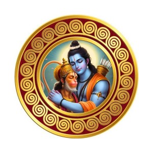 Lord Rama and Lord Hanuman Fridge Magnet Wooden | Glossy Sublimation Print | 4x4 Inch | Strong Magnet Back | Decorative Magnet for Fridge, Almirah & Temple Decor (F23705) Lord Rama and Lord Hanuman Fridge Magnet Wooden | Glossy Sublimation Print | 4x4 Inch | Strong Magnet Back | Decorative Magnet for Fridge, Almirah & Temple Decor (F23705)