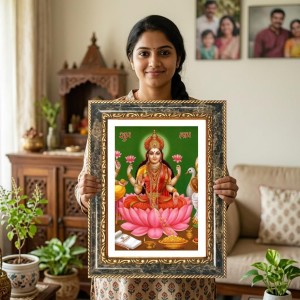 Narasimha Decorative Photo Frame With White Mount | Premium Wall & Tabletop Picture Frame | Home, Office & Temple Decoration | 12x16 Inch (Pack Of 1) (F31562) Narasimha Decorative Photo Frame With White Mount | Premium Wall & Tabletop Picture Frame | Home, Office & Temple Decoration | 12x16 Inch (Pack Of 1) (F31562)