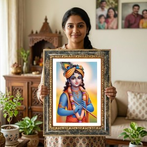 Pandit Deendayal Upadhyaya Decorative Photo Frame With White Mount | Premium Wall & Tabletop Picture Frame | Home, Office & Temple Decoration | 12x16 Inch (Pack Of 1) (F31252) Pandit Deendayal Upadhyaya Decorative Photo Frame With White Mount | Premium Wall & Tabletop Picture Frame | Home, Office & Temple Decoration | 12x16 Inch (Pack Of 1) (F31252)
