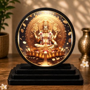 Car Dashboard Wooden Lord Kubera Showpiece | 4 X 4.5 Inch Sublimation Printed Decorative Stand | 4 Mm MDF | Home Decor | Made in India (F33452) Car Dashboard Wooden Lord Kubera Showpiece | 4 X 4.5 Inch Sublimation Printed Decorative Stand | 4 Mm MDF | Home Decor | Made in India (F33452)