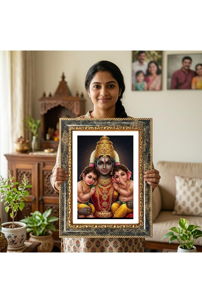 Murugann Decorative Photo Frame With White Mount | Premium Wall & Tabletop Picture Frame | Home, Office & Temple Decoration | 10x14 Inch (Pack Of 1) (F32438)