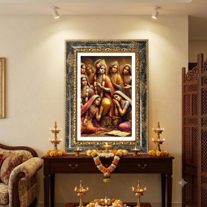 Vishnu Decorative Photo Frame With White Mount | Premium Wall & Tabletop Picture Frame | Home, Office & Temple Decoration | 12x16 Inch (Pack Of 1) (F31558) Vishnu Decorative Photo Frame With White Mount | Premium Wall & Tabletop Picture Frame | Home, Office & Temple Decoration | 12x16 Inch (Pack Of 1) (F31558)