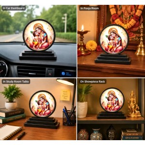 Car Dashboard Wooden Goddess Yashoda and Little Krishna Showpiece | 4 X 4.5 Inch Sublimation Printed Decorative Stand | 4 Mm MDF | Home Decor | Made in India (F33375) Car Dashboard Wooden Goddess Yashoda and Little Krishna Showpiece | 4 X 4.5 Inch Sublimation Printed Decorative Stand | 4 Mm MDF | Home Decor | Made in India (F33375)