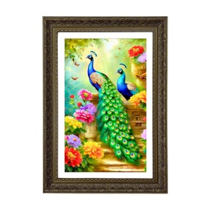 Two Peacock Big Photo Frame - 20x28 Inches For Home,Temple & Office Decoration (F10752) Two Peacock Big Photo Frame - 20x28 Inches For Home,Temple & Office Decoration (F10752)