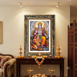 Venkateswara Swamy Decorative Photo Frame With White Mount | Premium Wall & Tabletop Picture Frame | Home, Office & Temple Decoration | 12x16 Inch (Pack Of 1) (F33097) Venkateswara Swamy Decorative Photo Frame With White Mount | Premium Wall & Tabletop Picture Frame | Home, Office & Temple Decoration | 12x16 Inch (Pack Of 1) (F33097)