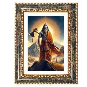 Parashuram Decorative Photo Frame With White Mount | Premium Wall & Tabletop Picture Frame | Home, Office & Temple Decoration | 8x12 Inch (Pack Of 1) (F33072)