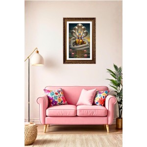Vertical16X24 Inches Frame Big Photo Frame - 20x28 Inches For Home,Temple & Office Decoration (F10924)