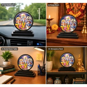 Car Dashboard Wooden Lord Brahma, Vishnu, Mahesh Showpiece | 4 X 4.5 Inch Sublimation Printed Decorative Stand | 4 Mm MDF | Home Decor | Made in India (F33599) Car Dashboard Wooden Lord Brahma, Vishnu, Mahesh Showpiece | 4 X 4.5 Inch Sublimation Printed Decorative Stand | 4 Mm MDF | Home Decor | Made in India (F33599)