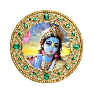 Lord Krishna Fridge Magnet Wooden | Glossy Sublimation Print | 4x4 Inch | Strong Magnet Back | Decorative Magnet for Fridge, Almirah & Temple Decor (F23768) Lord Krishna Fridge Magnet Wooden | Glossy Sublimation Print | 4x4 Inch | Strong Magnet Back | Decorative Magnet for Fridge, Almirah & Temple Decor (F23768)