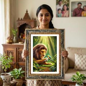 Venkateswara Decorative Photo Frame With White Mount | Premium Wall & Tabletop Picture Frame | Home, Office & Temple Decoration | 12x16 Inch (Pack Of 1) (F32417) Venkateswara Decorative Photo Frame With White Mount | Premium Wall & Tabletop Picture Frame | Home, Office & Temple Decoration | 12x16 Inch (Pack Of 1) (F32417)